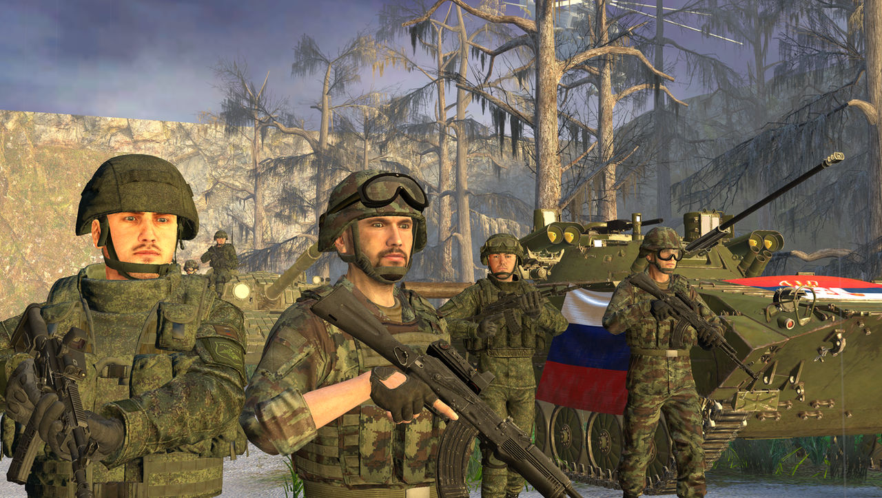 Russian and Serbian soldiers 3