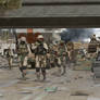 Fighting in a Middle Eastern city