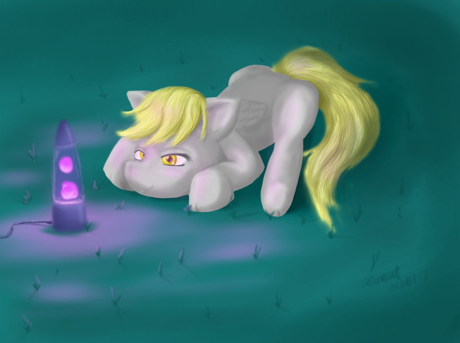 Derpy and her Lava lamp