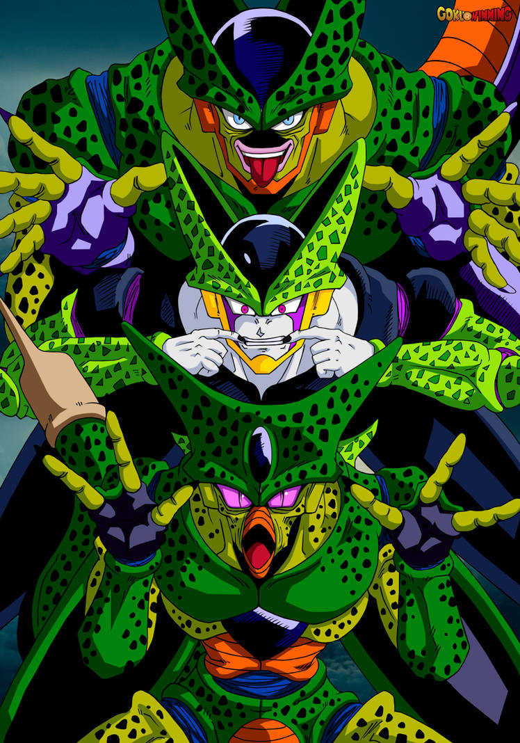 Cell All Forms Poster Restoration by GokuWinning on DeviantArt