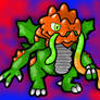 Shiny Druddigon with Gummy Worm