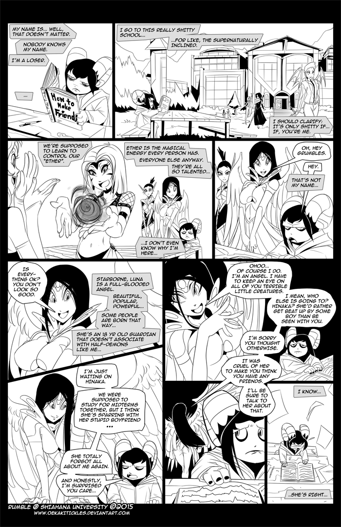 RUMBLE @ SHIAHANA-U PAGE 01 (KICKSTARTER!)