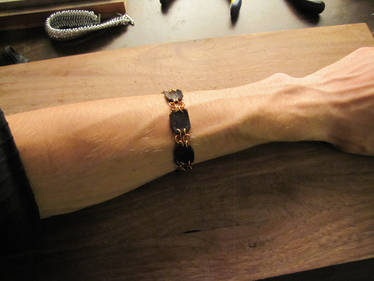 Leather bracelet wrist shot!