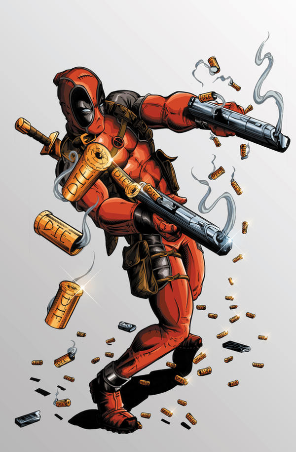 Deadpool Invert Color Deadpool Coloured by NineteenPSG on DeviantArt