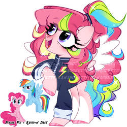 Pinkie Pie + Rainbow Dash fusion. closed