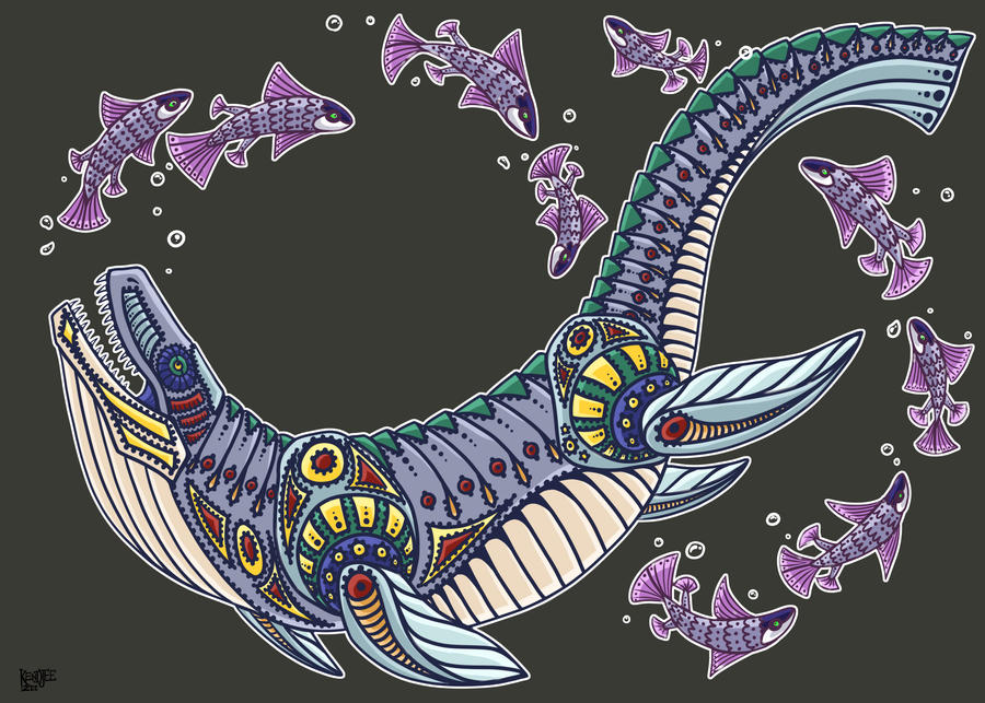 Mosasaurus by KENDJEE-ZEE on DeviantArt