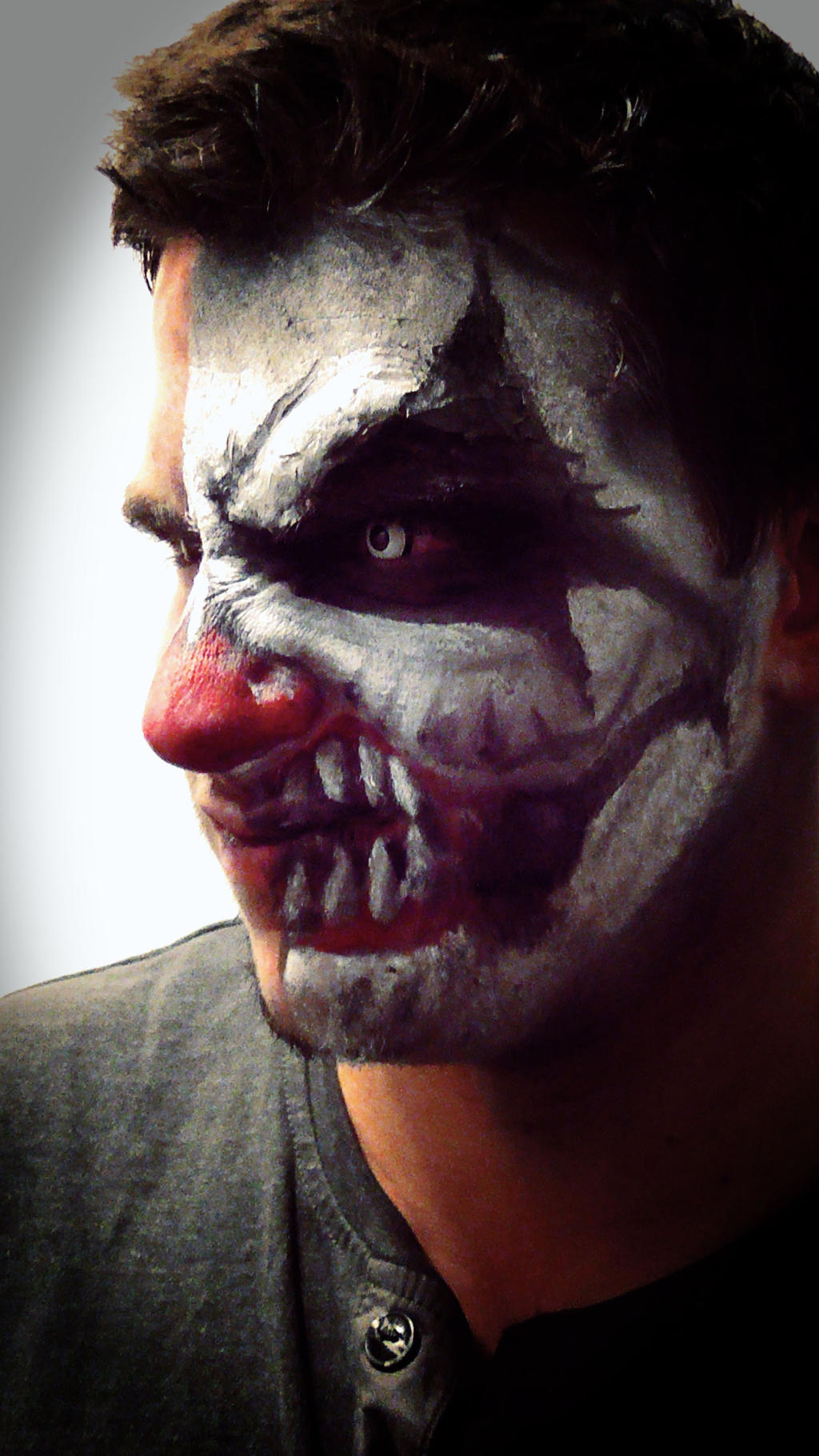 Half Face Clown With Brow