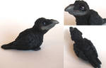 Black Crow Sculpture by IllusionTree