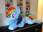 Life Sized Rainbow Pony by PurpleNebulaStudios