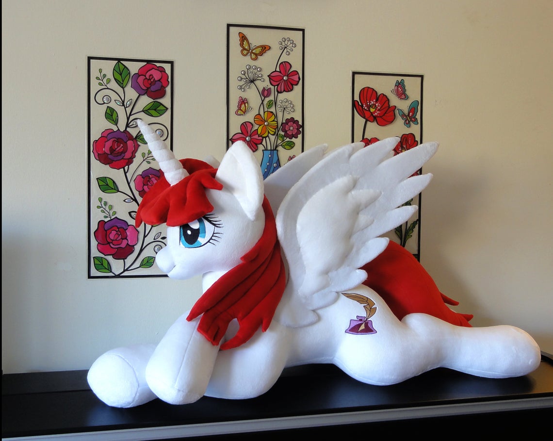 Life-size Lauren Faust inspired Plush Alicorn