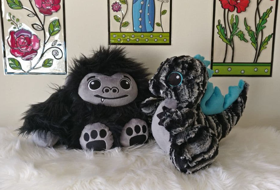 Babyzilla and Kongu Plushies!