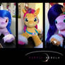 All the girls - 30inch long plush ponies