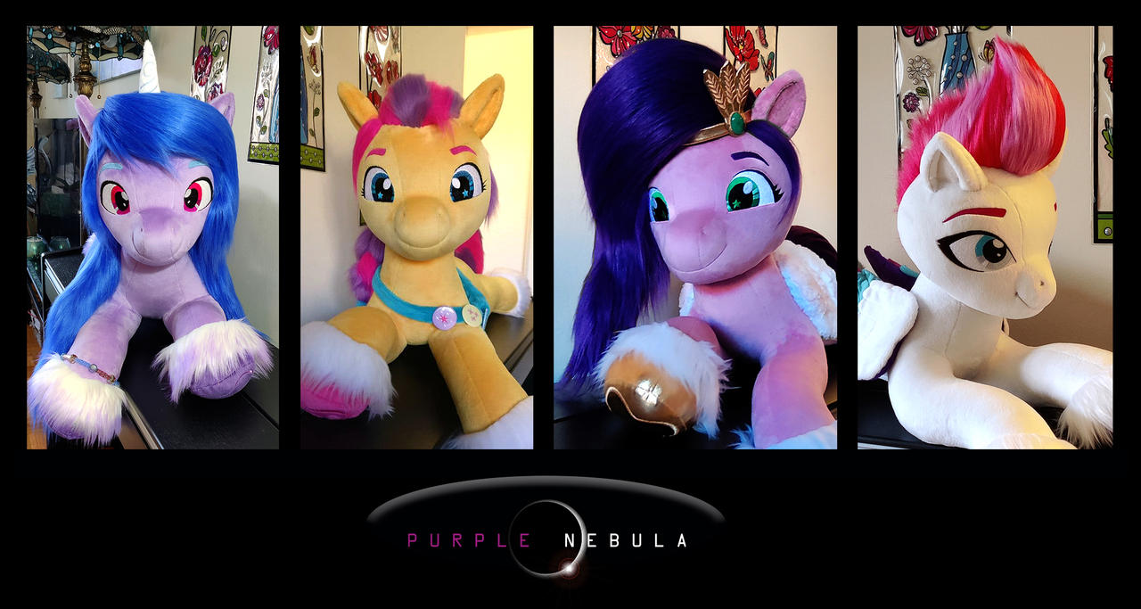 All the girls - 30inch long plush ponies