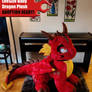 LIFE-SIZE HUGE Plush Dragon - READY FOR ADOPTION!
