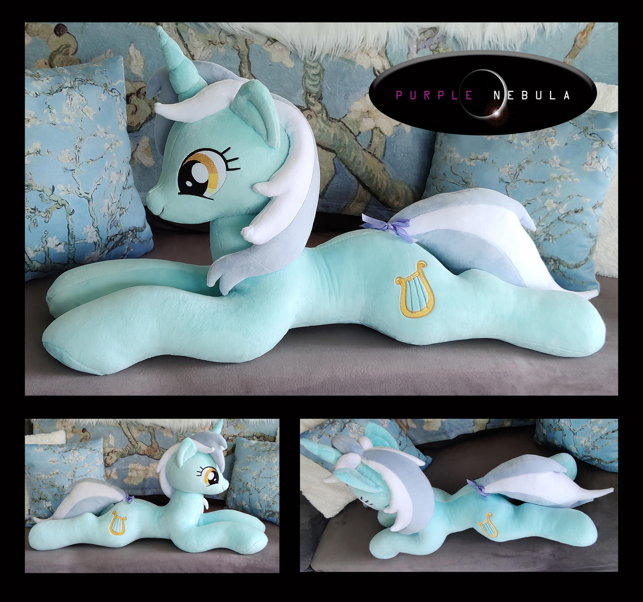 30in Plush Laying Pony