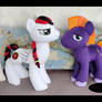 16in tall OC pony Roulette and Velvet plush