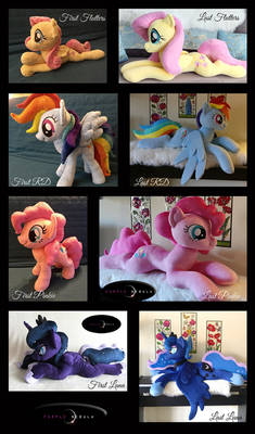 Plush pony evolution over the years!