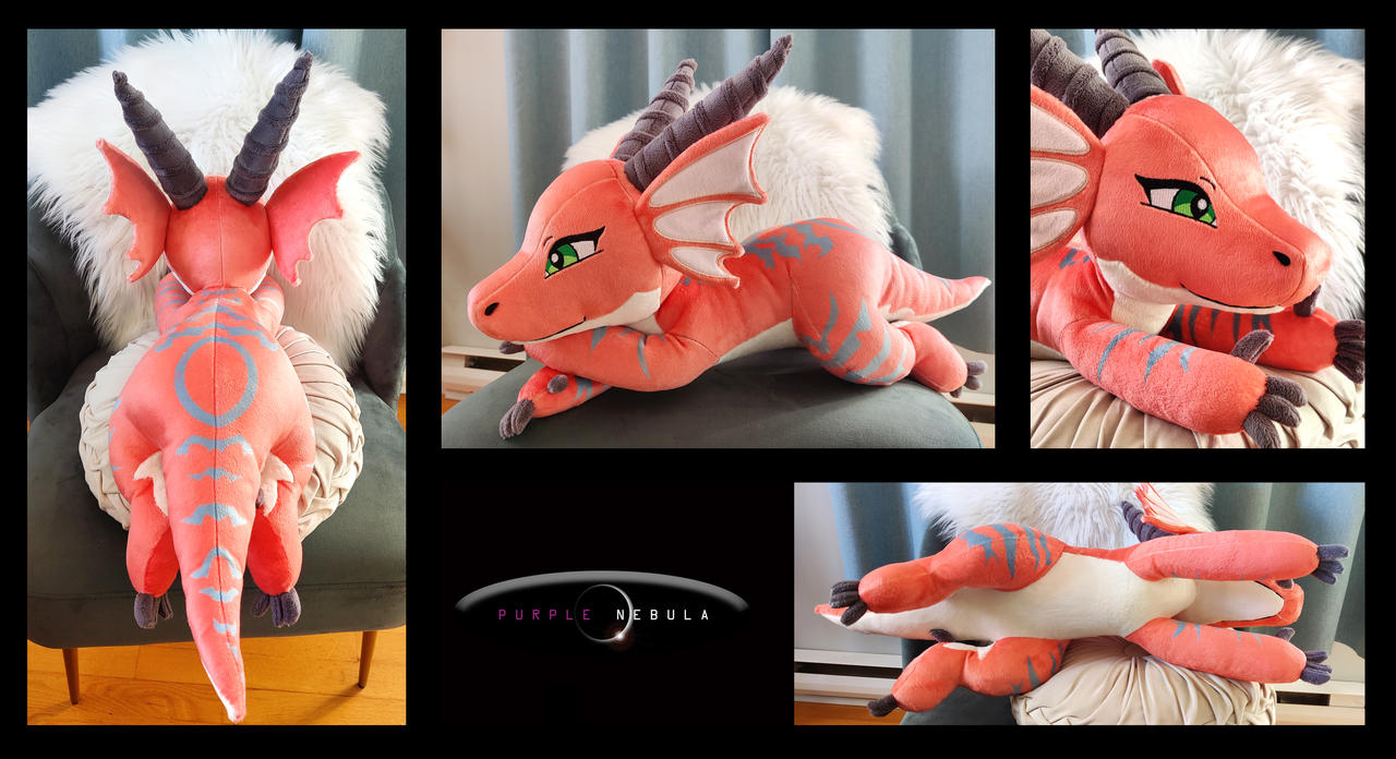 25 inch long custom Plush Dragon