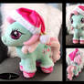 Filly Minty with removable Christmas Hat and Boots
