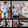 Weighted Custom Baby Dragon Plush - 44 inches long