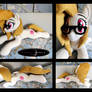 30 inch OC Pony Cream with removable nerd glasses!