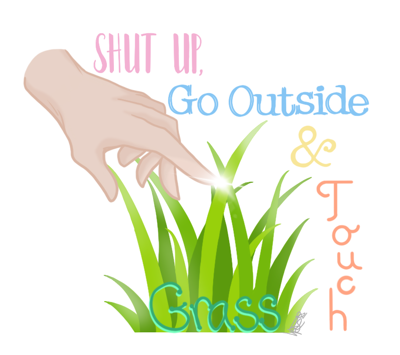 Touch Grass Meme Vinyl Gloss Sticker 