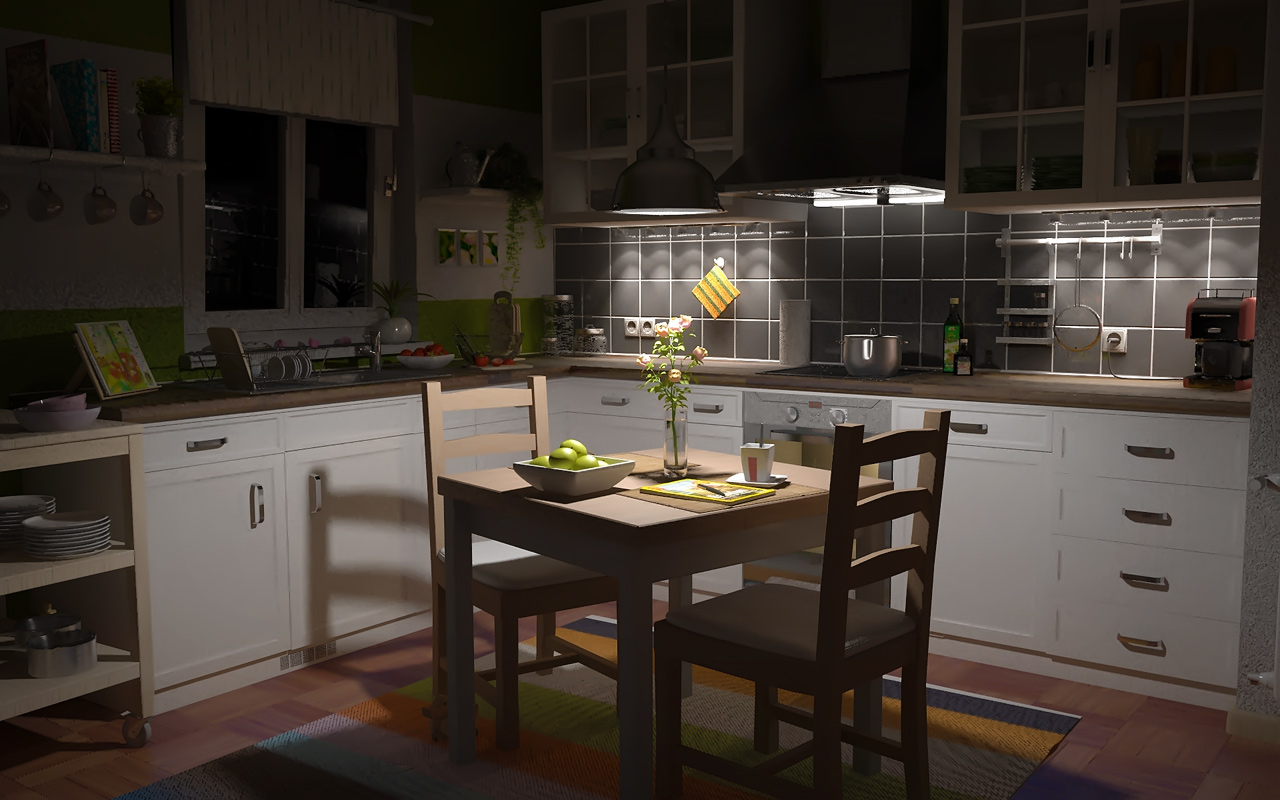 Kitchen Night by Nachtfalter89 on DeviantArt