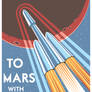 To Mars with SpaceX (Vector)