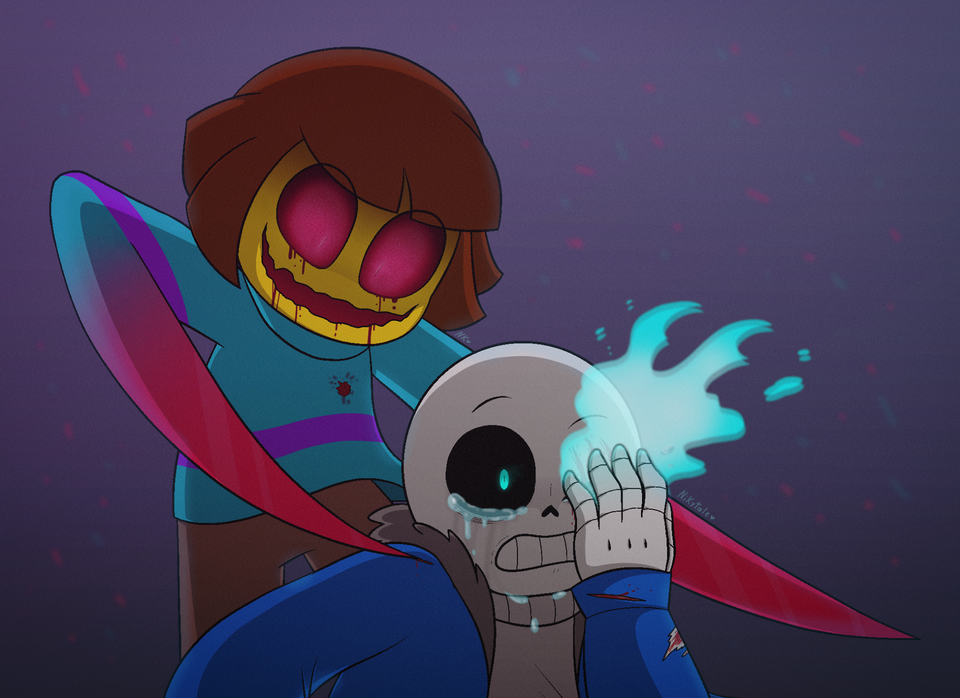 Pixilart - NT Sans - Reboot(With jhall background) by ntsansdareal