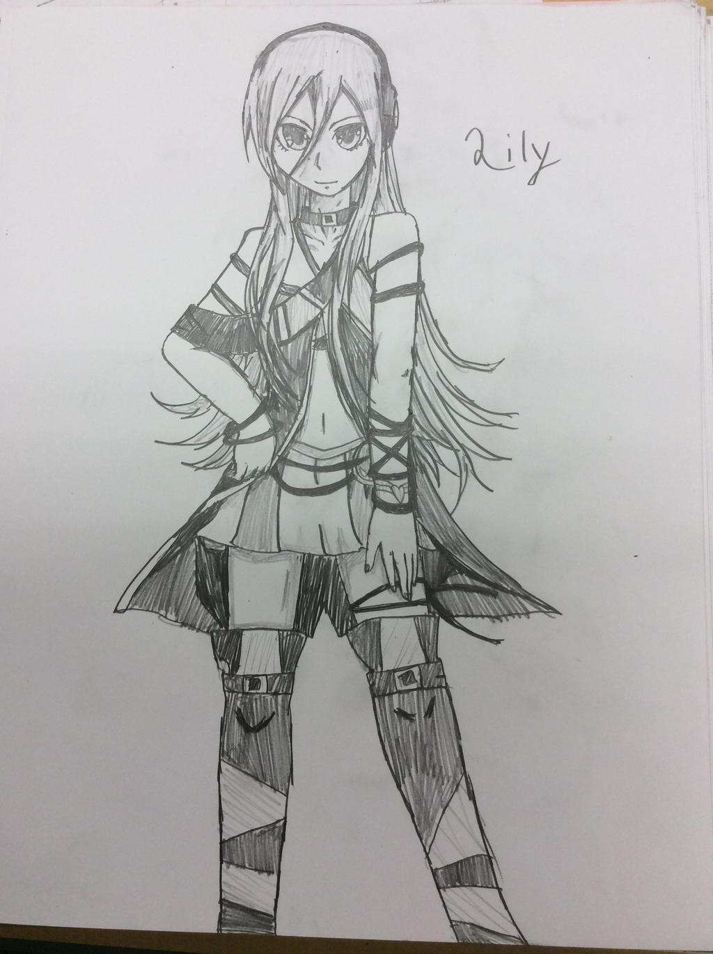 I've been drawing in my new sketchbook! Lily V3