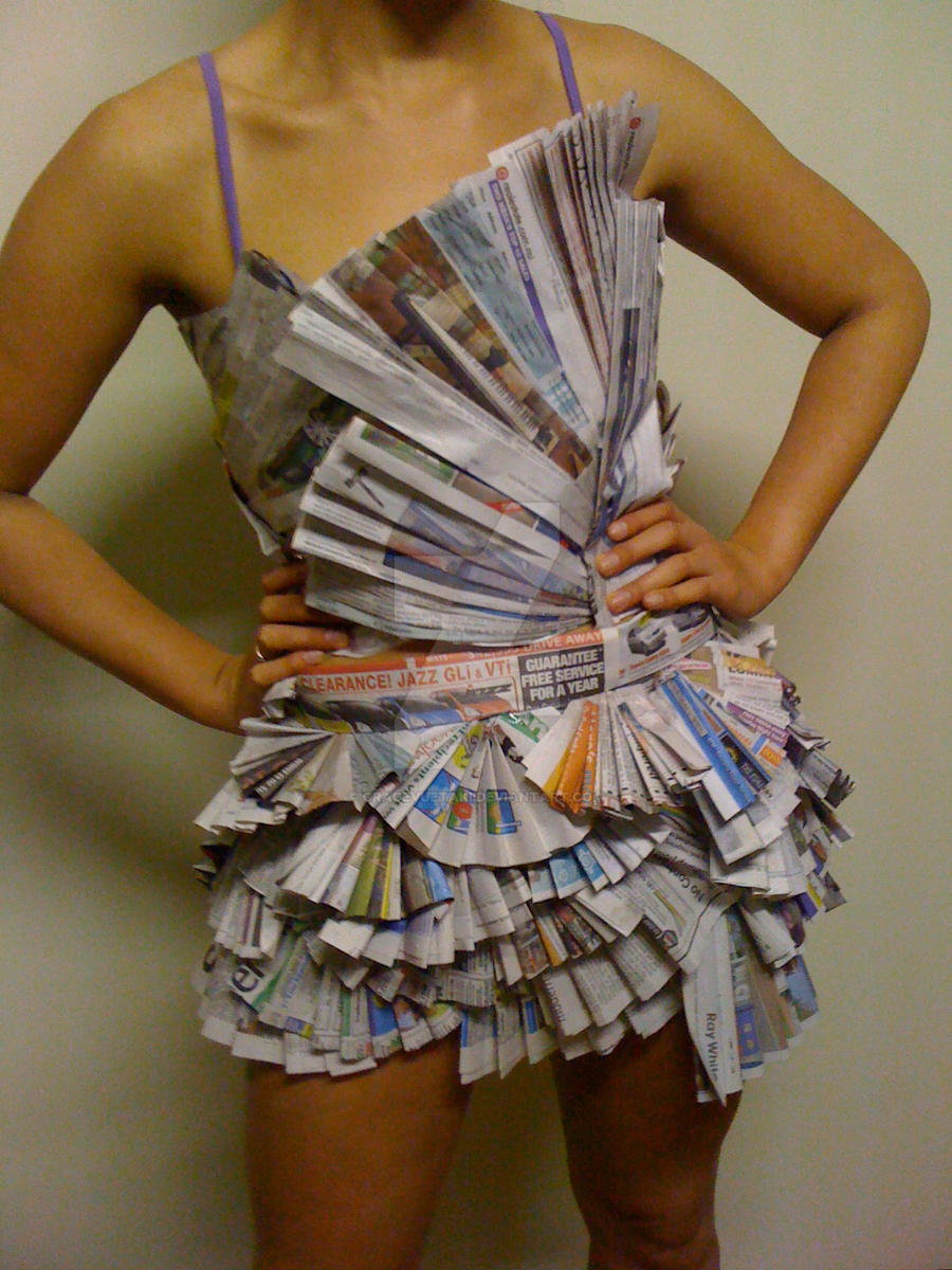 newspaper design dress Creating a Dress from Newspaper: A Unique Experience