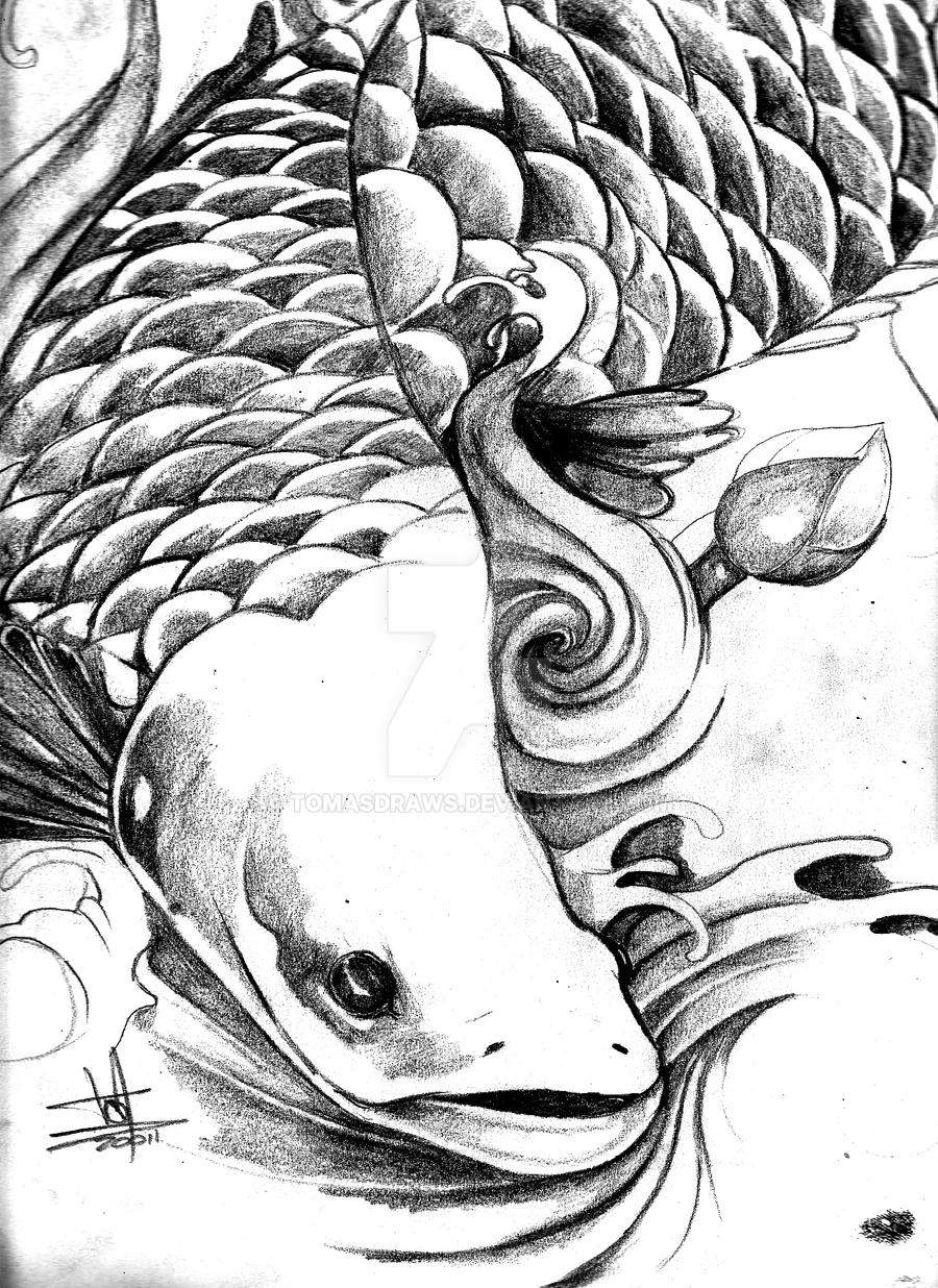 arapaima tatt for a friend by tomasdraws on DeviantArt