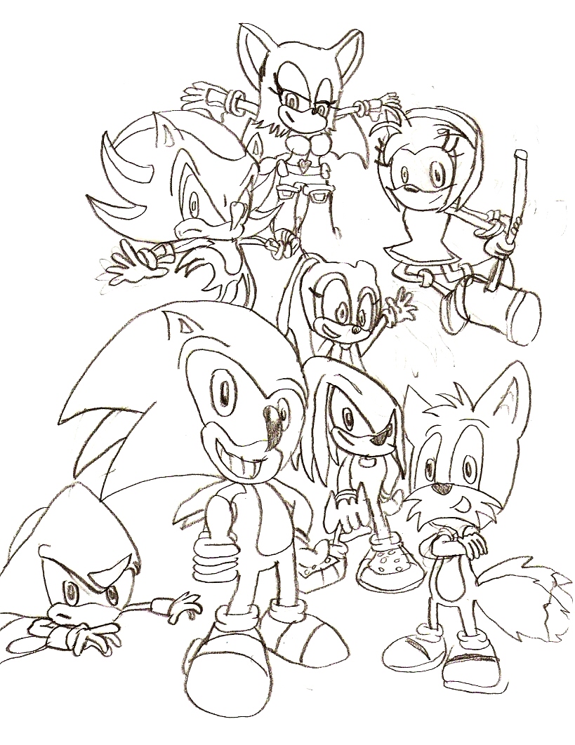 Sonic and his friends by Weirdodude on DeviantArt