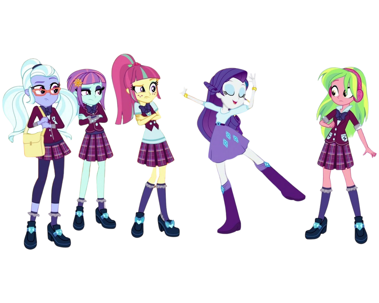 Rarity and The Shadowbolts png by Coenisawesome on DeviantArt