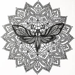 Moth Mandala