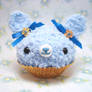 Amigurumi Blue bunny cupcake