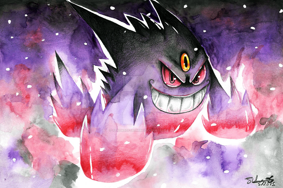 Mega Gengar By StrokeofJasmine On DeviantArt mega-gengar-by-strokeofjasmine-on-deviantart