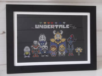 Undertale in cross stitch