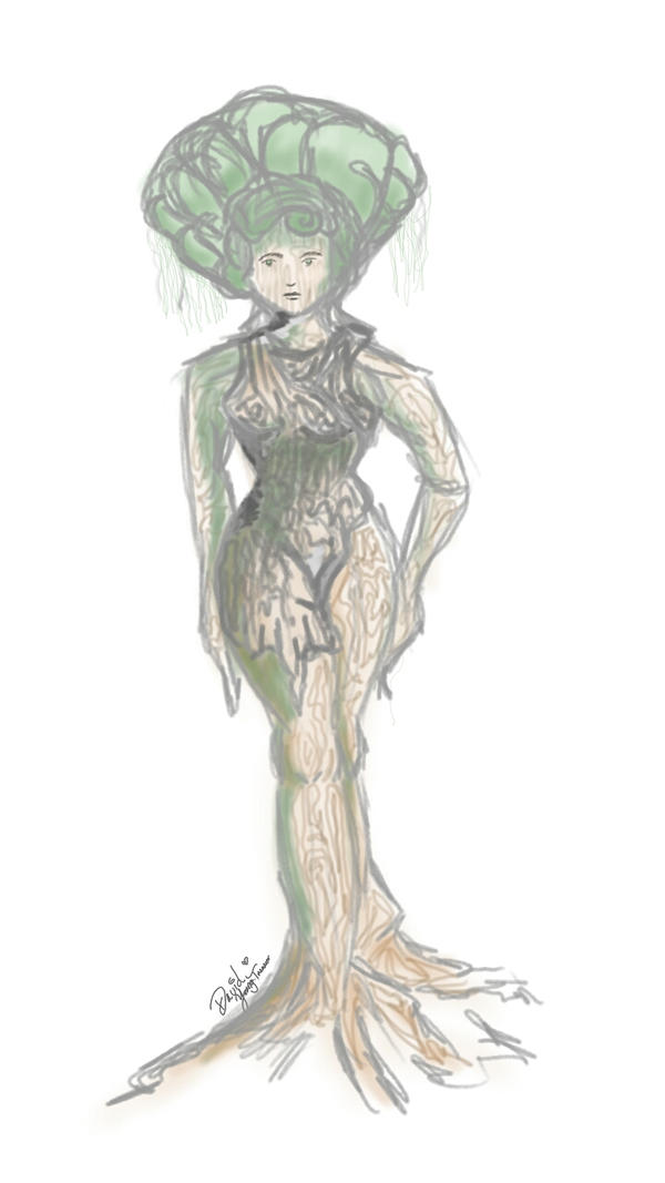 Lady Figure Tree Tree Female by Fauna-the-Good on DeviantArt