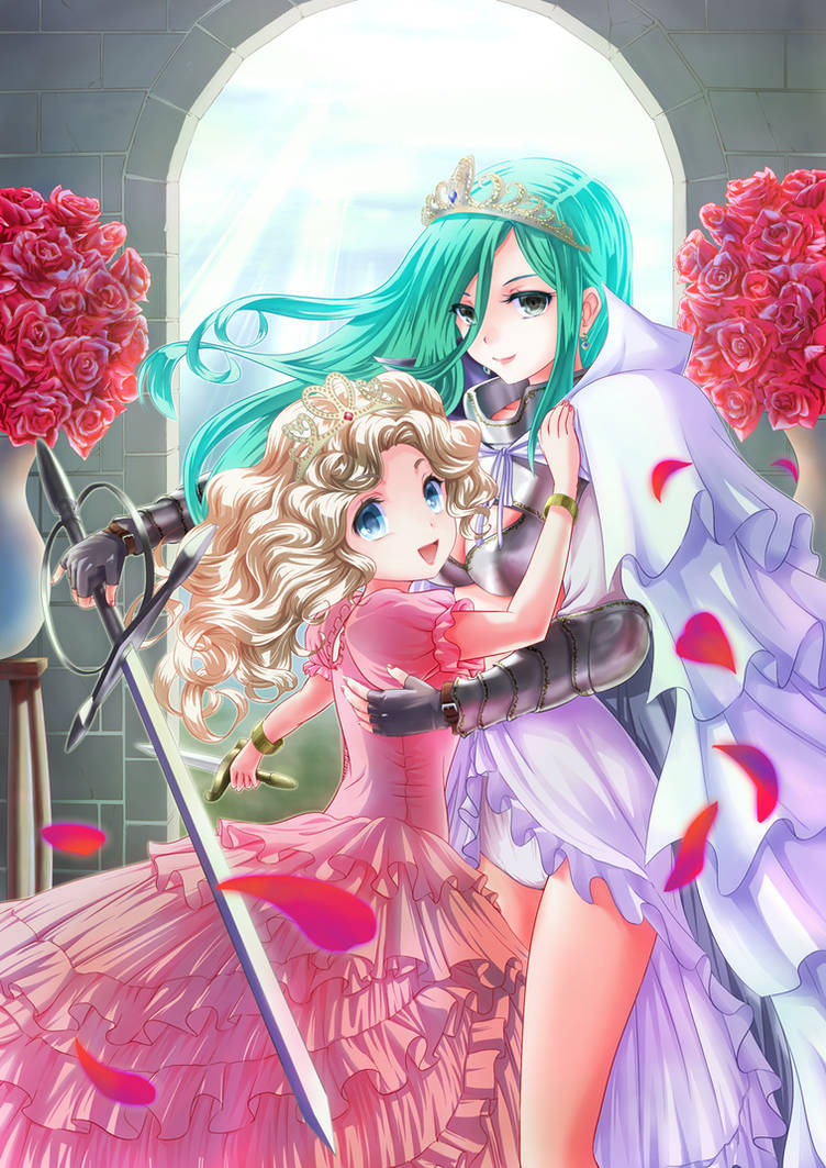 Fighting two princesses by kyo21413 on DeviantArt