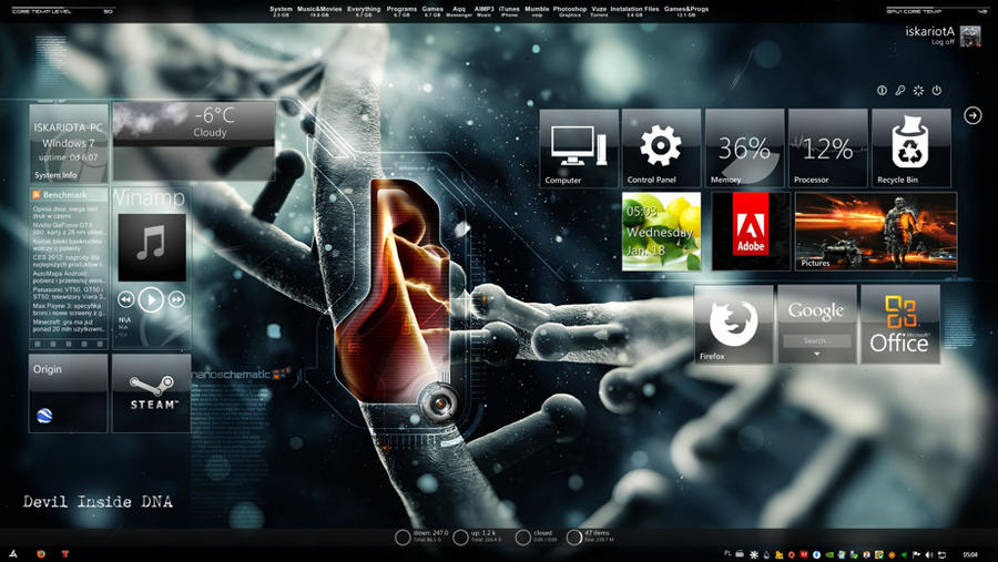 New Desktop layout by iskariotA666 on DeviantArt