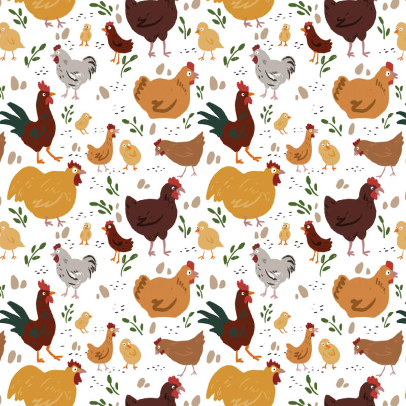 Chicken Pattern Digital Chicken seamless pattern by Lana-plushka on DeviantArt