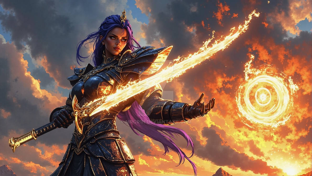 Bringer of the Pyroclasm: Kallira's Final Dawn by MrGr1n on DeviantArt