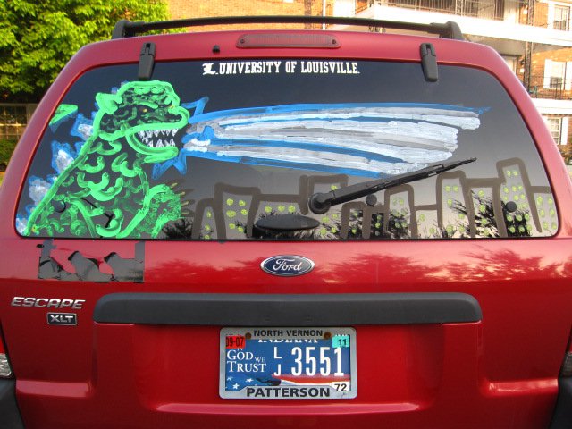 Godzilla Car Art