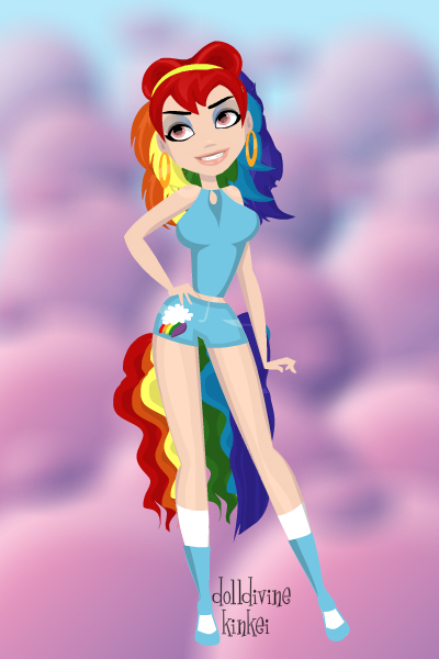 human Rainbow Dash Pin up maker deluxe