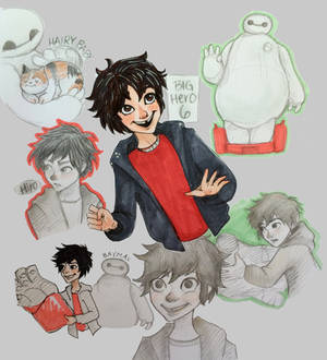 big hero 6 doodles