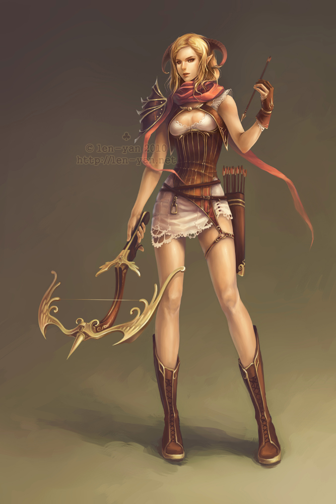 crossbow huntress by len-yan