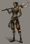 tribal warrior by len-yan