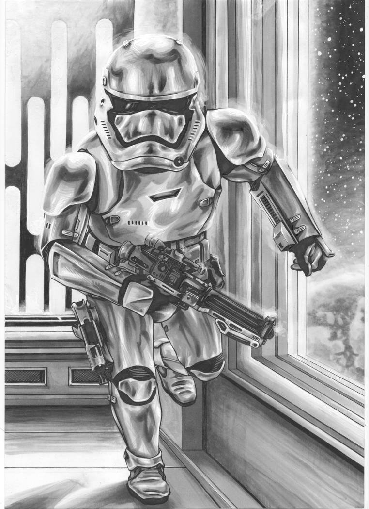 First Order Officer Deviantart First Order Trooper by PAULSWAIN on DeviantArt