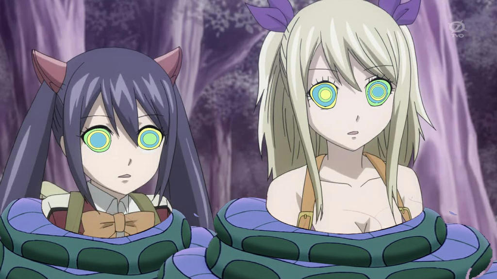 Kaa And Lucy Heartfilia And Wendy Marvell